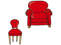 ソファと椅子